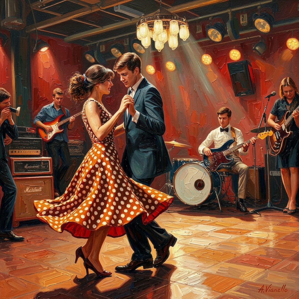 Painting created for Patricia & Frank D. — 60th wedding anniversary